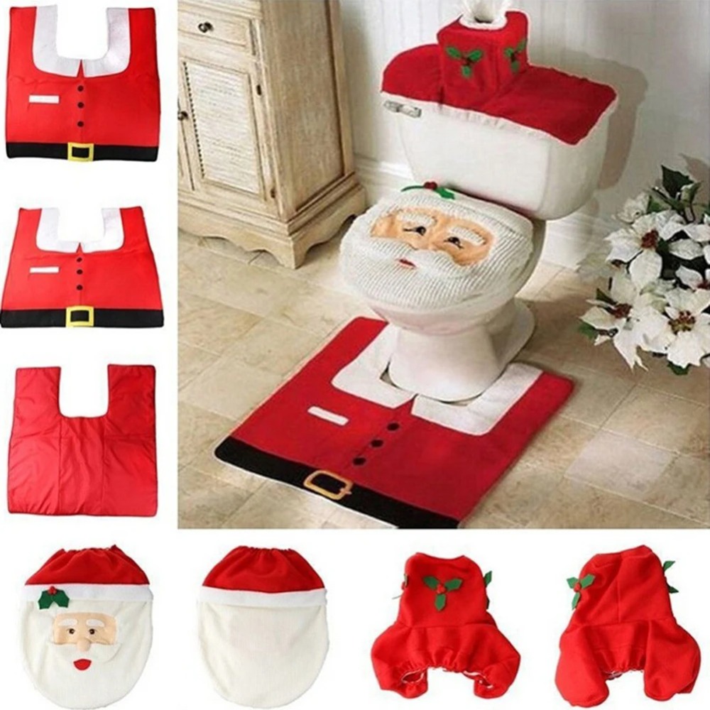 Home Of The Year Bathroom - Cute Christmas Toilet Seat Covers Creative