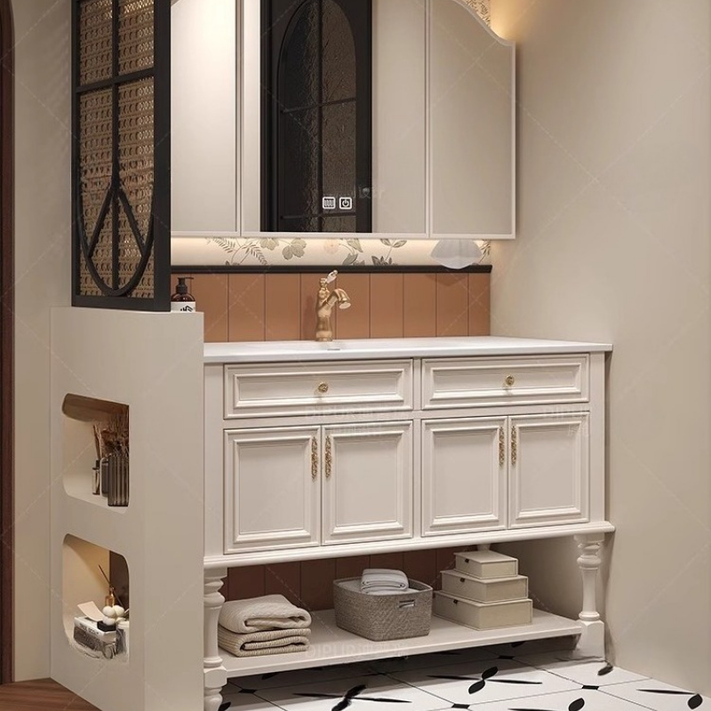 Home Bathroom Partition Wall - Organizer Mirror Bathroom Cabinet Wall Perfume