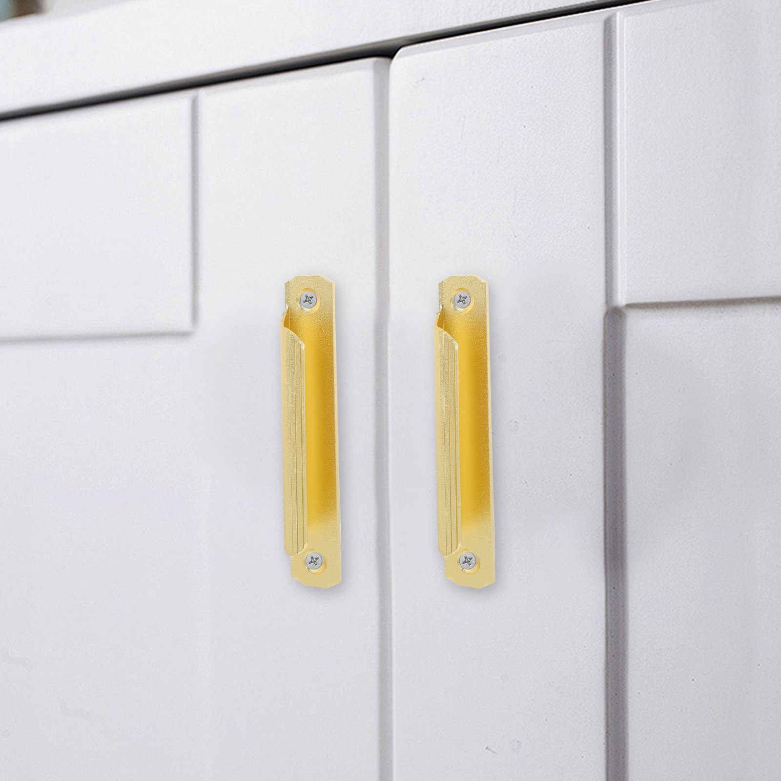 Home Hardware Bathroom Cabinets - 2Pcs Contemporary Aluminum Alloy Cabinet Handle