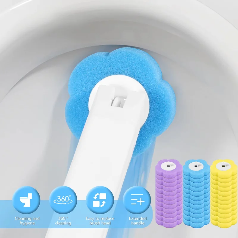 12/18Pcs Toilet Brush With Dis - đánh giá và giá Home Bathroom Cleaning Kit