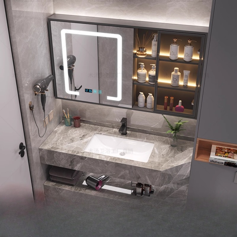 Vanity Mirror Cupboard Makeup  - đánh giá và giá Home Bathroom Partition Wall